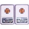 Image 2 : Lot of 1948-S & 1949-S Lincoln Wheat Cent Coins NGC MS66RD