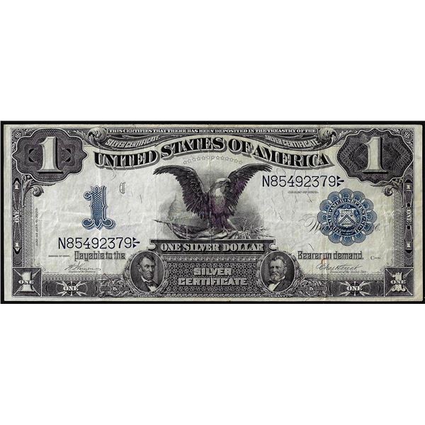 1899 $1 Black Eagle Silver Certificate Note