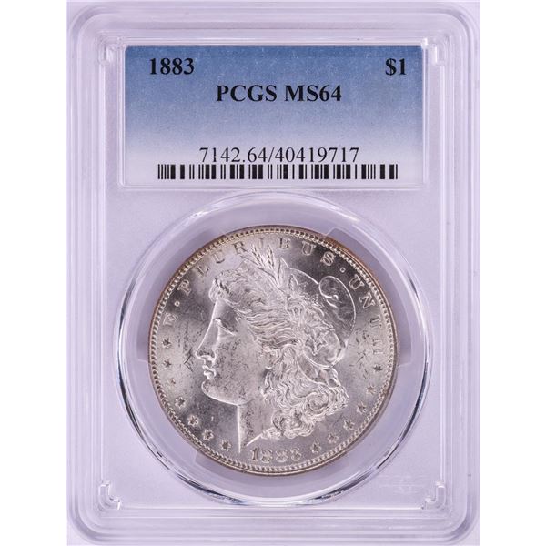 1883 $1 Morgan Silver Dollar Coin PCGS MS64