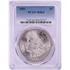 Image 1 : 1883 $1 Morgan Silver Dollar Coin PCGS MS64