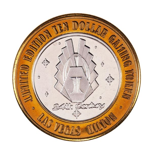 .999 Silver Hilton Las Vegas, Nevada $10 Casino Limited Edition Gaming Token