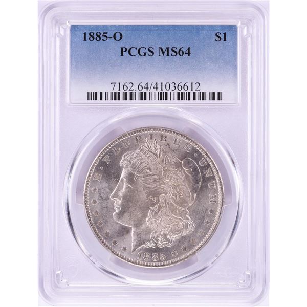 1885-O $1 Morgan Silver Dollar Coin PCGS MS64