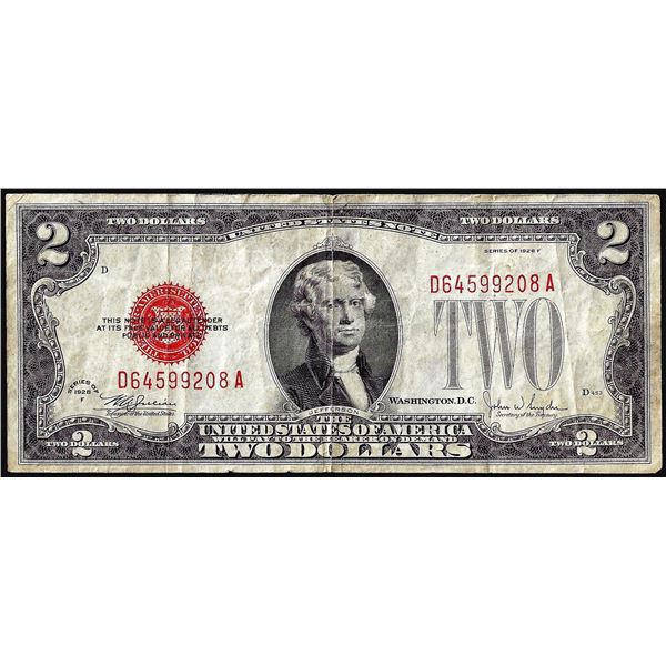 1928F $2 Legal Tender Note