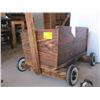 Image 2 : WOOD BOX WITH HANDLE & WHEELS