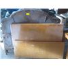 Image 2 : 2 WOODEN HEADBOARDS & FOOTBOARDS, NO RAILS