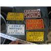 Image 1 : 5 LICENCE PLATES, 1959-1962