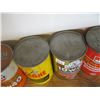 Image 2 : 2 METAL OIL TINS & 2 CARDBOARD OIL TINS, GULF, RISLONE, SAFEWAY & PETRO CANADA