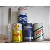 Image 1 : 4 OIL CANS, CASTROL, GULF, SHELL