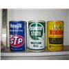 Image 1 : 3 OIL TINS, STP, QUAKER STATE & RISLONE