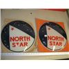 Image 1 : SET OF REPRODUCTION NORTHSTAR 15" GLASS GLOBE INSERTS