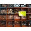 Image 2 : 2 METAL BOXES WITH ASST. PINS, ETC. & BOX OF KEYWAYS, COPPER WASHER, ETC.