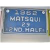 Image 1 : 4 1959-1962 LICENCE PLATES