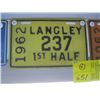 Image 2 : 4 1959-1962 LICENCE PLATES