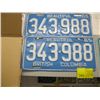 Image 1 : PAIR OF 1965 BC LICENCE PLATES