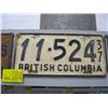 Image 2 : 1935 & 1937 BC LICENCE PLATES