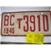 Image 2 : 1944 & 1945 BC TRUCK PLATES