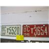 Image 1 : 1947 & 1946 BC TRUCK PLATES