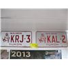 Image 1 : 2 YUKON LICENCE PLATES