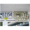 Image 1 : 4 LICENCE PLATES, PAIR OF 1971 MANITOBA, 1 1965 ALASKA & 1963 YUKON
