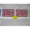 Image 1 : 2 1962 CL LICENCE PLATES