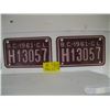 Image 1 : 2 1961 CL LICENCE PLATES