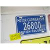 Image 2 : 4 LICENCE PLATES, '78 MOTOR CARRIER, '73 MUNICIPAL, '74 MUNICIPAL & '75 MUNICIPAL
