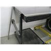 Image 2 : WOOD FRAMED TABLE, WALL MOUNT WITH HEAVY STEEL TOP