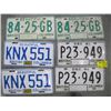 Image 1 : 6 BC LICENCE PLATES, '72-'81