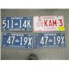 Image 1 : 3 ONTARIO & 1 YUKON LICENCE PLATES