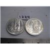 Image 1 : 2 1958 SILVER DOLLARS