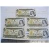 Image 1 : 5 1973 $1 BILLS