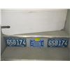 Image 1 : 3 BC LICENCE PLATES, 1969