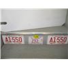 Image 1 : 3 BC LICENCE PLATES, 1967