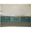 Image 1 : 3 BC LICENCE PLATES, 1960