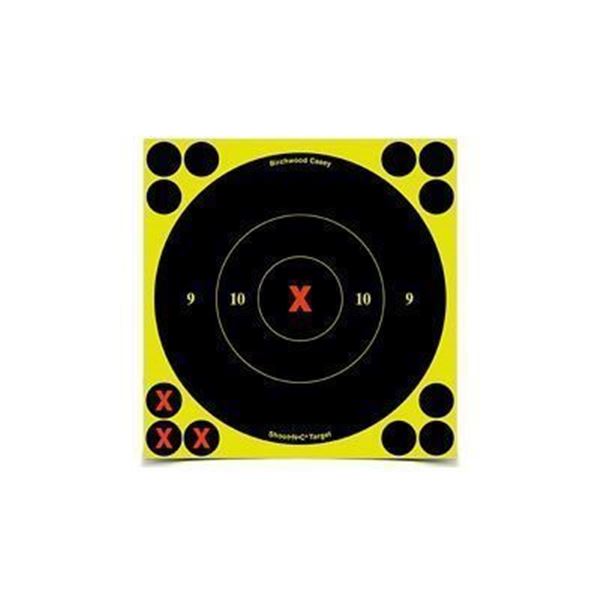 B/C SHT-N-C RND BULLSEYE TGT 100-6"