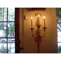 guilded" cor de chasse " sconce #1612315