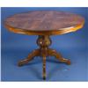 Image 1 : Antique Style English Walnut Pedestal Dining #1612395
