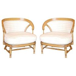 Pair Tomlinson Hollywood Regency style chairs #1612530