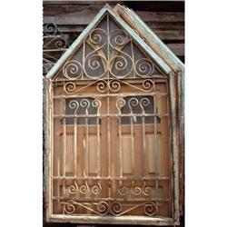 Moorish Islamic Wood Wrought Iron Window #1612773