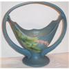 Image 1 : Bleeding Heart Blue Roseville Handled Basket #1612849