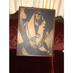 The Rabbi Of Vitebsk Mark Chagall Print Copy #1620747
