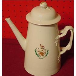 CHINESE EXPORT ARMORIAL LIGHTHOUSE COFFEE POT #1620753