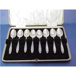 Int. Sterling PRELUDE set of 8 Tea Spoons #1620783