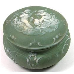 Schafer & Vater Cameo Jasperware Powder Jar #1621039