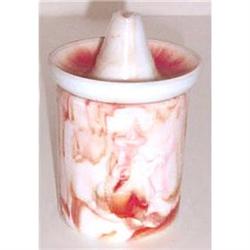 Mexicali Akro Agate Slag Glass Powder Jar #1621046