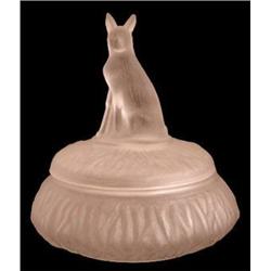 RIN TIN TIN Pink Satin Glass Powder Jar #1621183