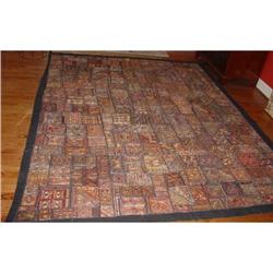 Fine Antique Indian Gold Thread Large Tapestry #1621203