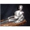 Image 1 : French Art Deco Chrome Statue #1621223