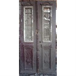 French Colonial Pine Iron Door Panel #1621239