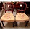 Image 1 : PR Walnut Balloon Back Victorian Chairs c.1880 #1621318